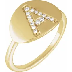 Accented Initial Ring