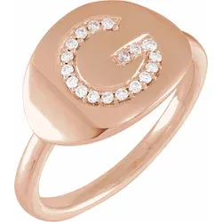 Accented Initial Ring