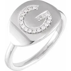 Accented Initial Ring