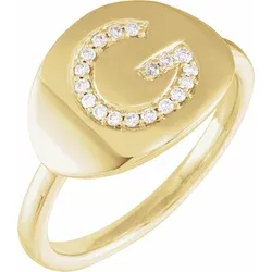 Accented Initial Ring