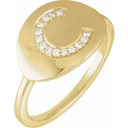 Accented Initial Ring