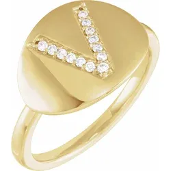 Accented Initial Ring